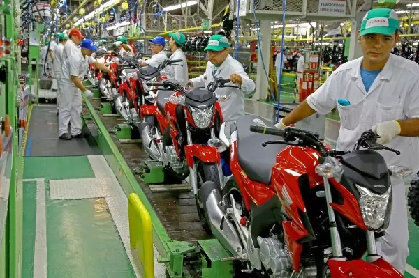 Produção de motos no Polo Industrial de Manaus cresce 37,8%