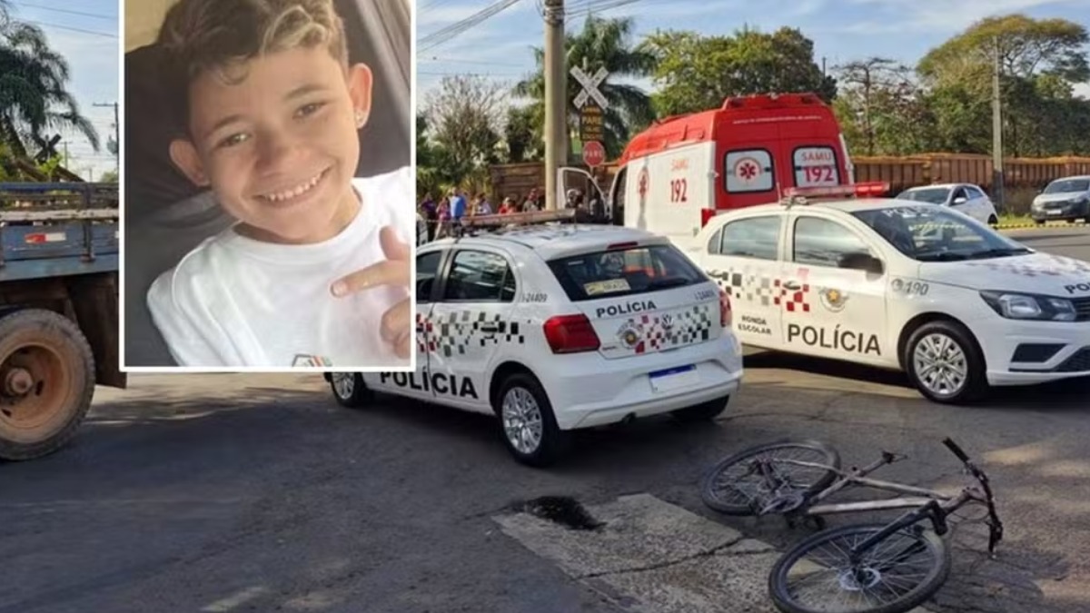 Adolescente morre e outro fica ferido em acidente entre bicicleta e caminhão em Aguaí