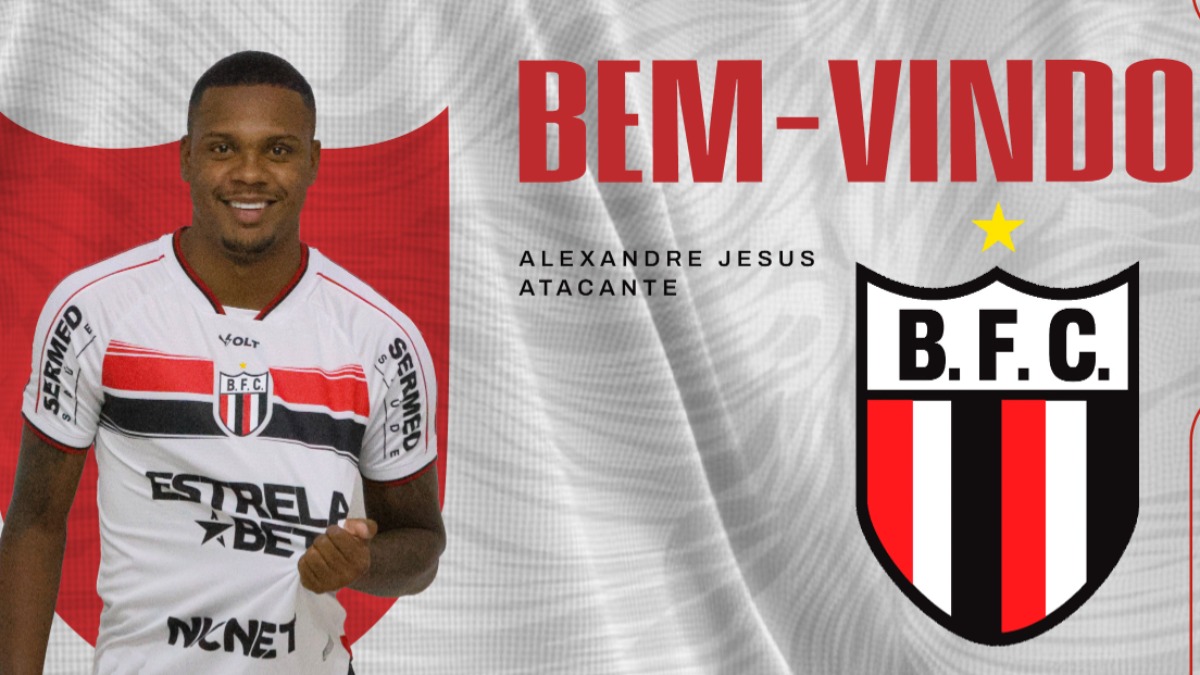 Botafogo-SP oficializa a contratação do atacante Alexandre Jesus, ex-Fluminense