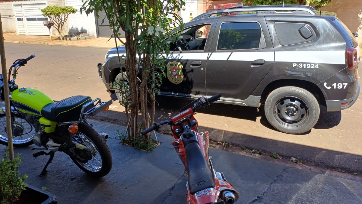 Polícia Civil apreende motocicleta e minimoto utilizadas por garoto de 7 anos em Sertãozinho
