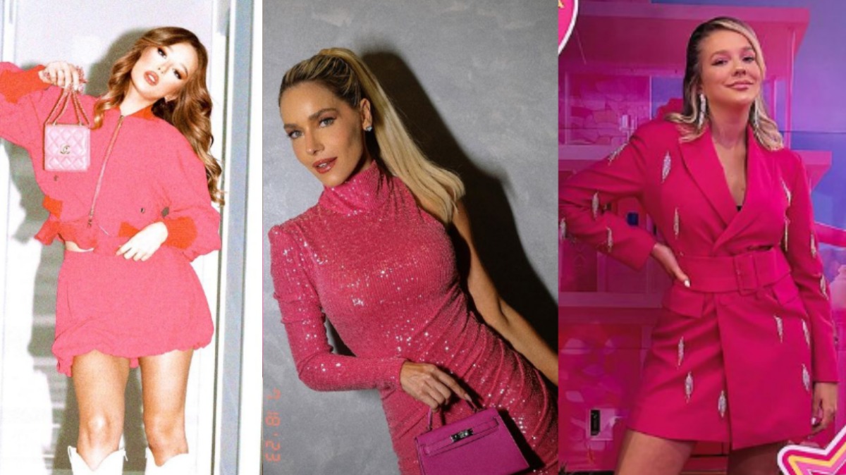 Famosos ousam nos looks da pré-estreia do filme da Barbie