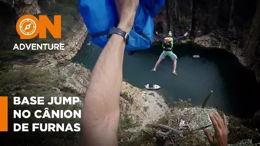 BASE Jump no Cânion de Furnas