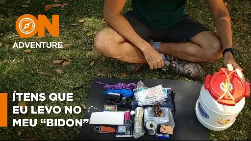 Ítens de segurança que o Sanner leva no "Bidon"