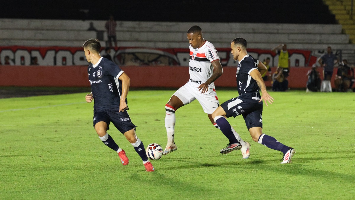Botafogo-SP sai na frente contra o Remo, mas não sustenta vitória e fica no empate em 2 a 2