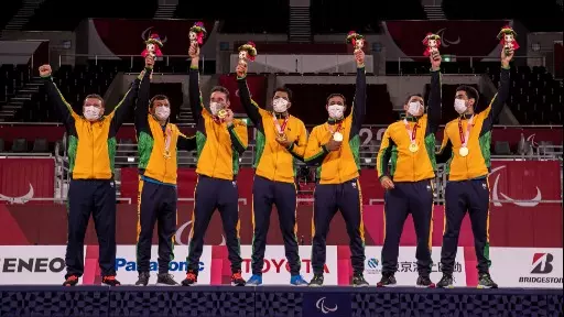 Brasil leva ouro inédito no Goalball das Paralimpíadas