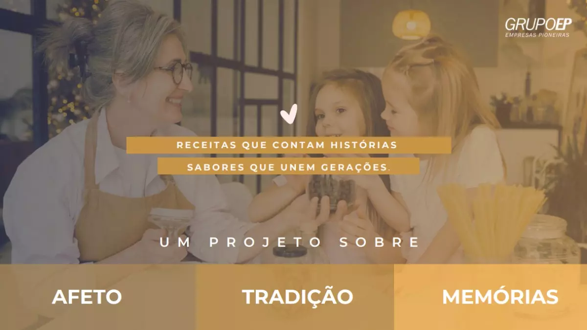 Projeto "Receitas que Contam Histórias" celebra a tradição, o afeto e as memórias familiares por meio da gastronomia - Crédito: Divulgação