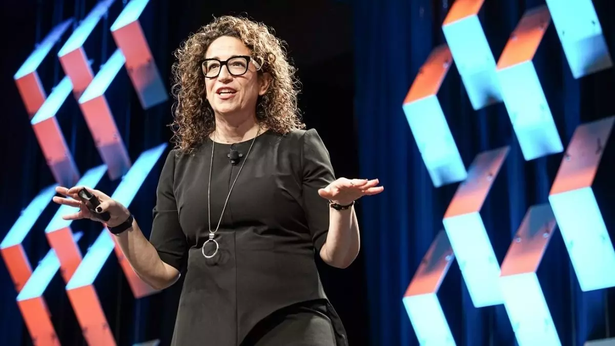 Amy Webb no lançamento do 2024 Emerging Tech Trend Report