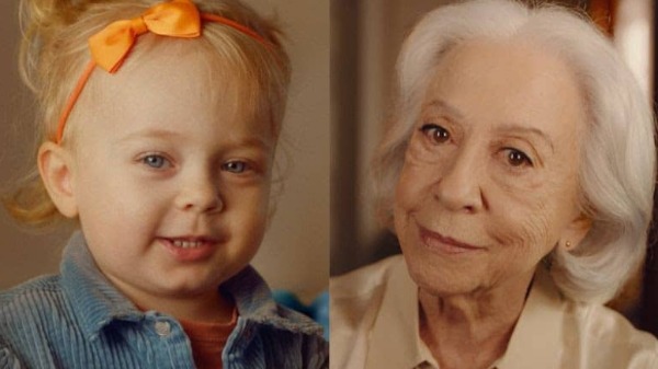 Bebê e Fernanda Montenegro viralizam em comercial emocionante