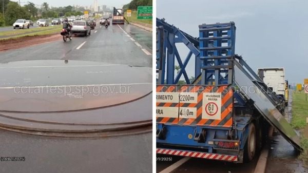 O que diz a lei sobre a queda de cargas de caminhões na pista?