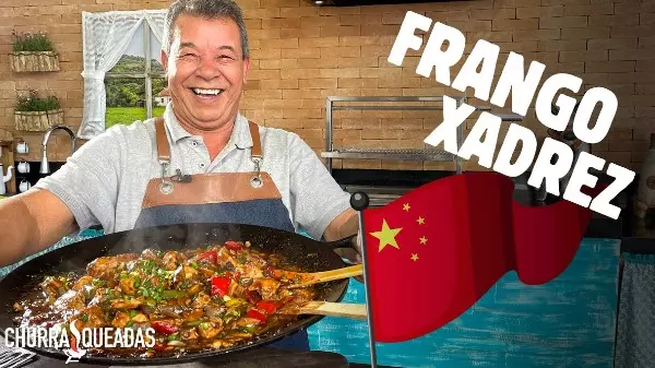 Aprenda a preparar frango xadrez na churrasqueira