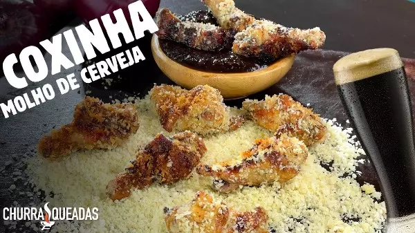 Como preparar uma coxinha da asa empanada com um incrível molho