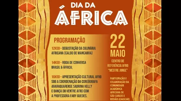 Dia da África será celebrado neste domingo (22) em Araraquara