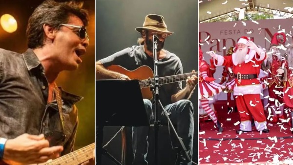 Com blues, música caipira e Papai Noel, programação do fim de semana segue recheada!