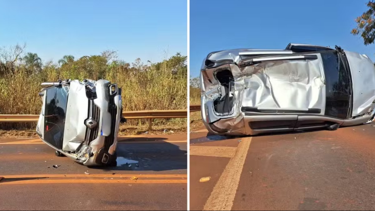 Colisão entre carros e caminhonete deixa delegado ferido em rodovia de Barrinha