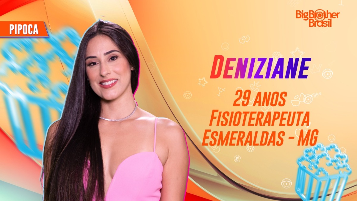 Deniziane, participante da Pipoca do BBB 24 (Foto: Divulgação/TV Globo)