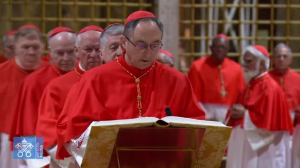 Dom Sérgio da Rocha em juramento no conclave  Foto: Vatican News - Foto: Vatican News