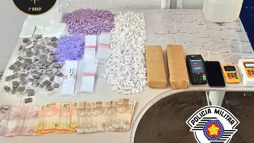 Baep prende casal por tráfico de drogas no Vida Nova, em Campinas
