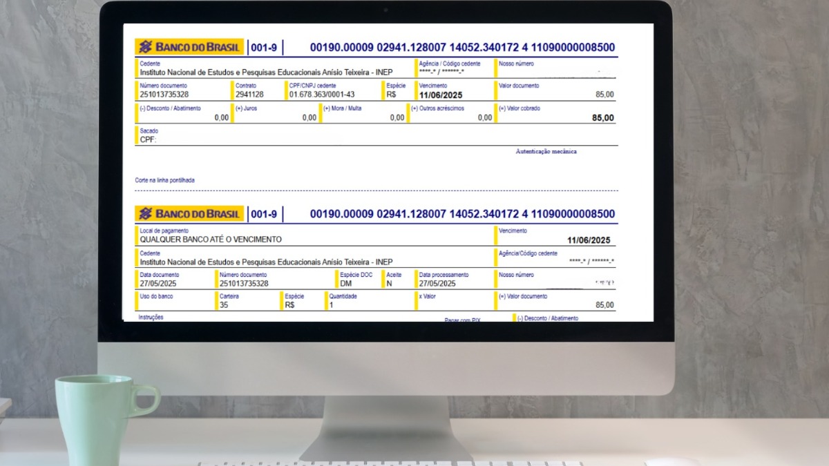 Prazo para pagar taxa de inscrição do Enem é prorrogado
