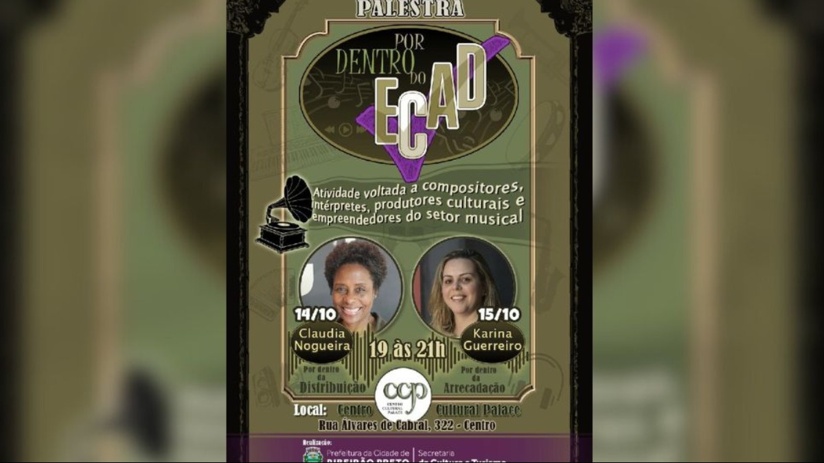 Evento em Ribeirão Preto explica funcionamento do Ecad e direitos autorais na música