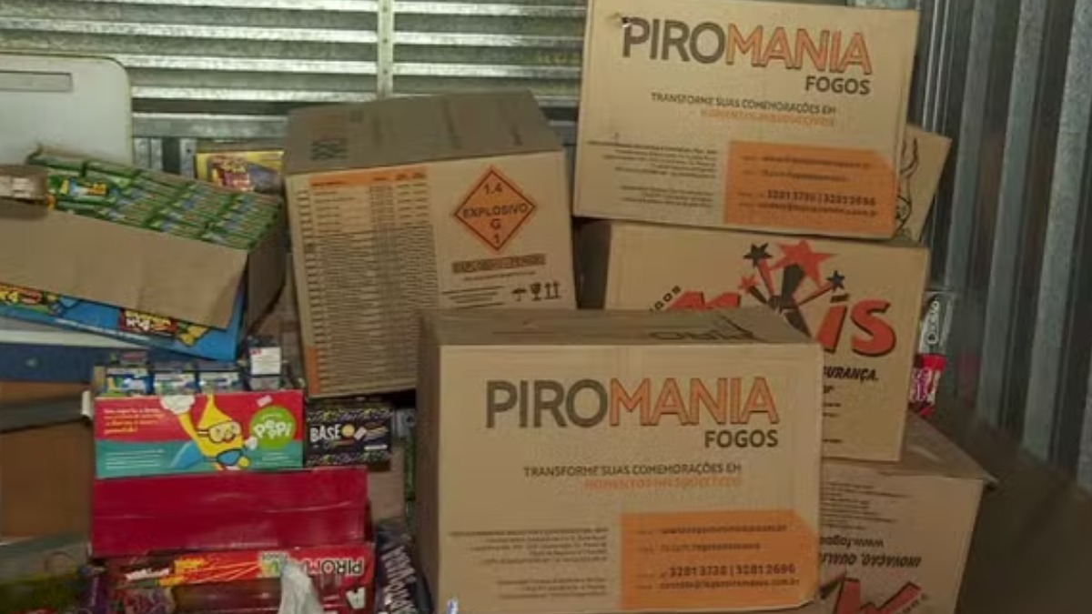 Polícia apreende fogos de artifício ilegais em papelaria de Sertãozinho