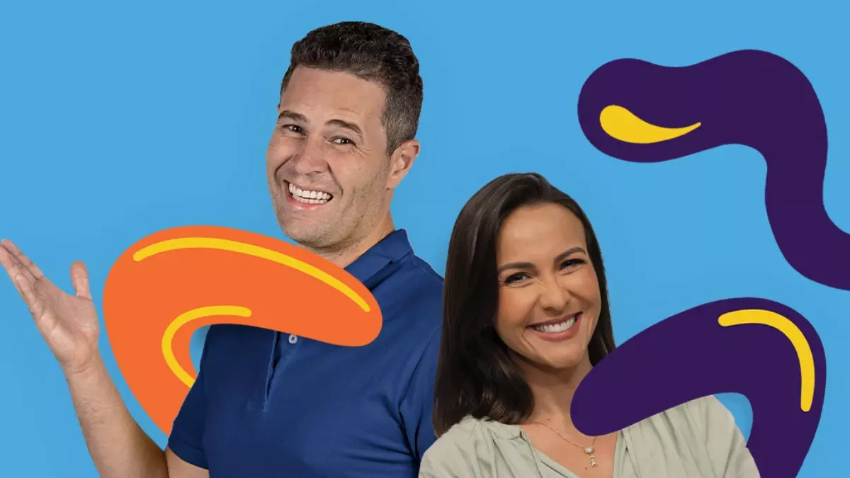 Pedro Leonardo e Tati Camargo são apresentadores do 