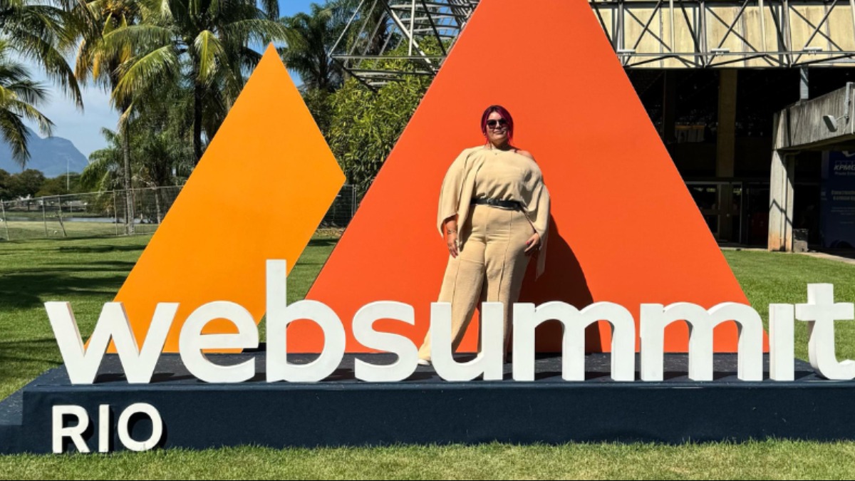 Larissa Gonzalez, gerente de inteligência de mercado e mídias digitais da EPTV no Web Summit Rio - Crédito: Divulgação 