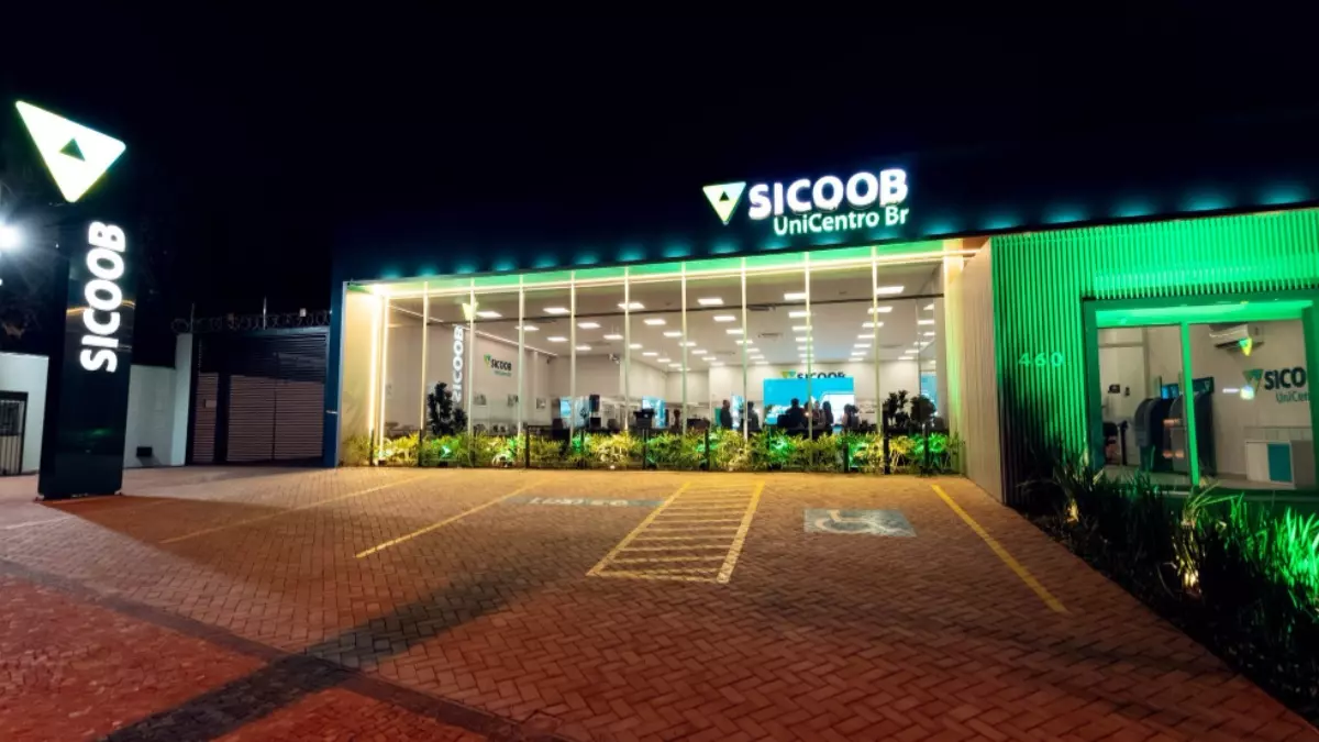 Sicoob Unicentro Br, cooperativa financeira, inaugurou em julho sua nova unidade em Ribeirão Preto - Crédito: Divulgação