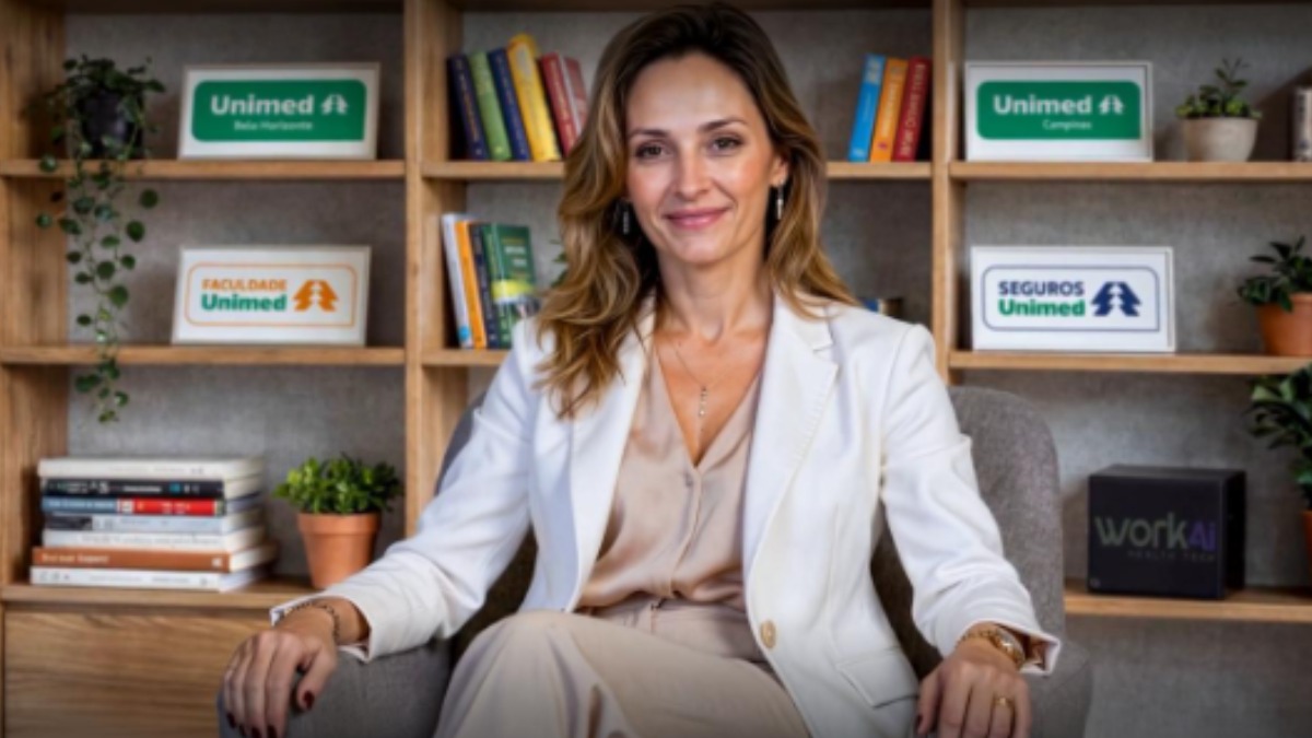 Avatar digital da Dra. Maria Inês Aquino, primeiro caso piloto do projeto ExtensIA. Diagnosticada com ELA há três anos, a psiquiatra utiliza a tecnologia para continuar compartilhando conhecimento e atuando na vida acadêmica - Crédito: Divulgação
