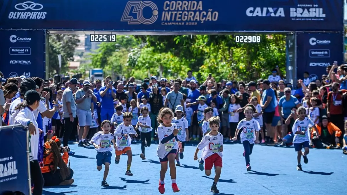 Corrida kids é uma das novidades desta edição histórica da Corrida Integração - Crédito de foto: Rogério Capela