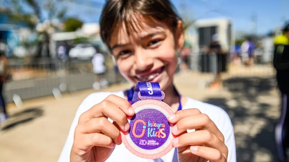Corrida adaptada para crianças, a IntegraKids, foi uma das novidades da edição de 40 anos da Corrida Integração - Crédito: Rogério Capela