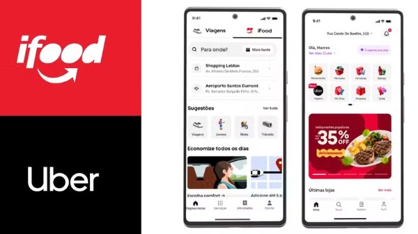 A parceria entre Uber e iFood