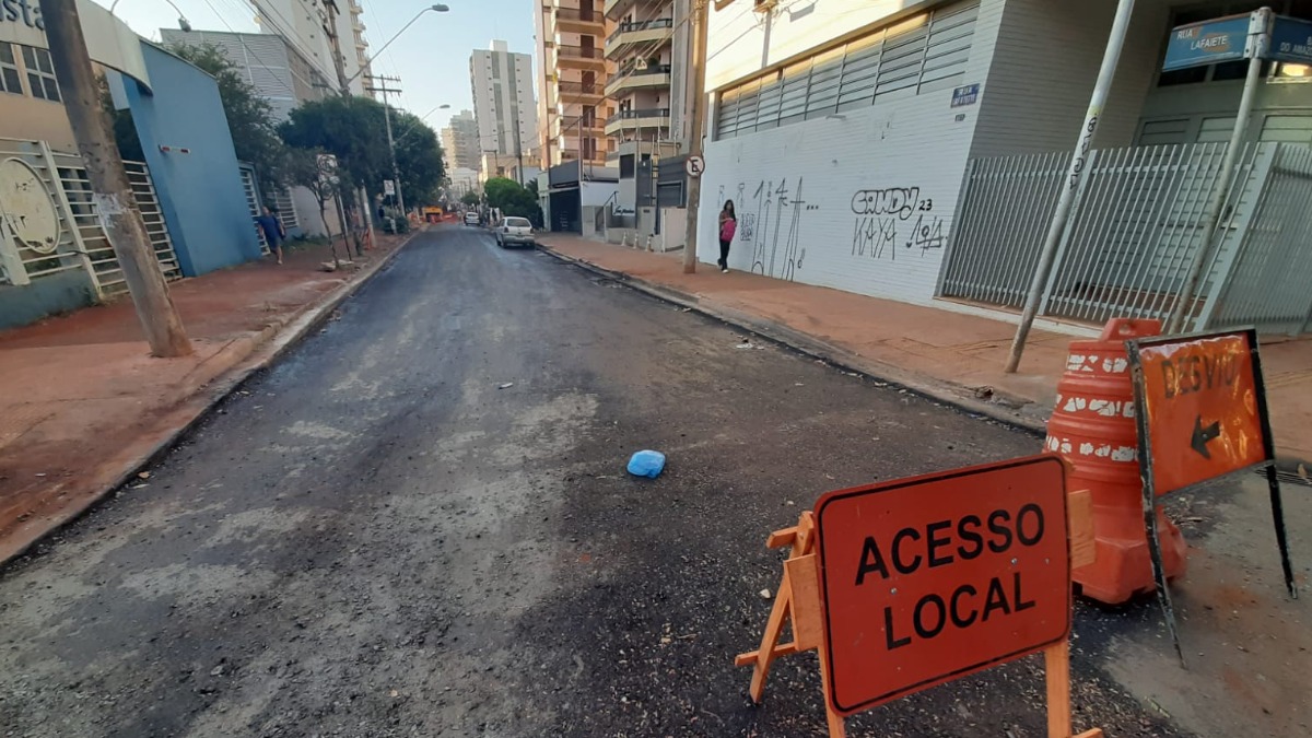 Obras em trechos da rua Lafaiete tem prazos de entrega atrasados