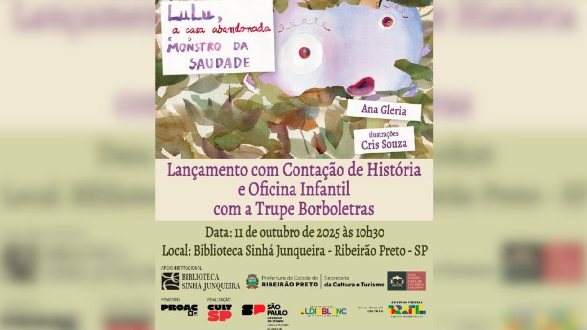 Ribeirão recebe o lançamento do livro infantil 