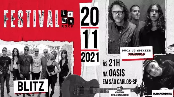 A Empresa LR Arte Eventos apresenta em São Carlos, em sua primeira edição o FESTIVAL LR- ROCK