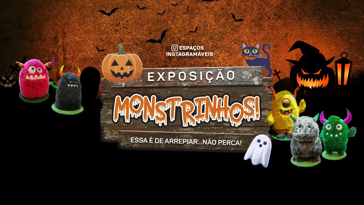 Shopping antecipa Halloween com mostra gratuita de monstrinhos