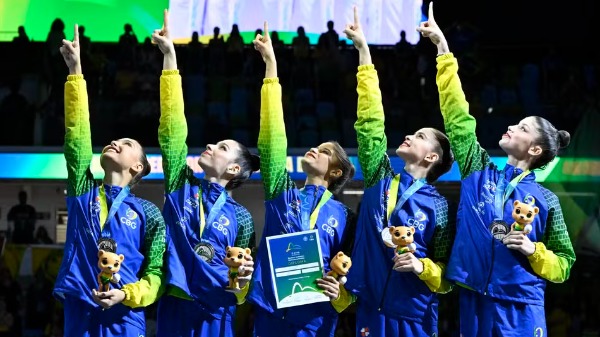 Equipe de ginástica rítmica brasileira conquista medalhas inéditas no mundial da modalidade