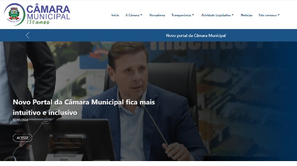 Novo portal da Câmara de Ribeirão Preto - Foto: Divulgação