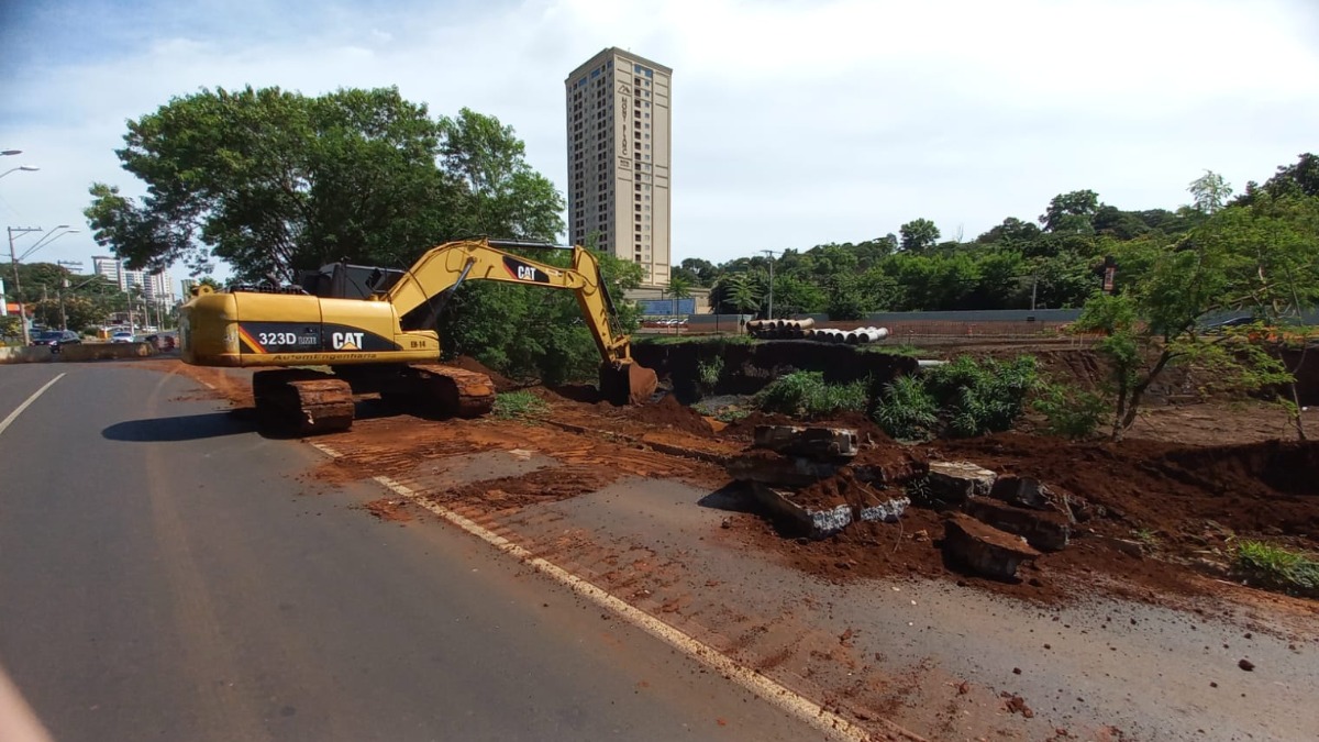 Obra da ponte da avenida Maurílio Biagi avança para concretagem das vigas