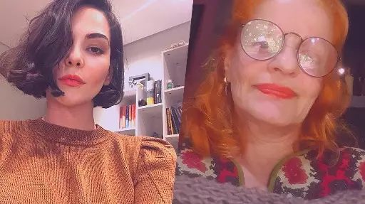 Tainá Müller Faz uma Visita a Olga Bilenky na Casa do Sol