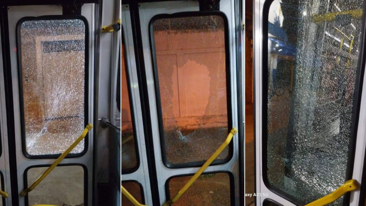 Ônibus do transporte público de Ribeirão voltam a ser alvo de vandalismo