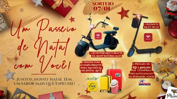 Passeio São Carlos sorteará prêmios em nova campanha