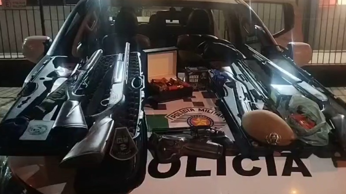 Polícia Ambiental prende quatro homens por porte ilegal de arma na região do rio Sapucaí
