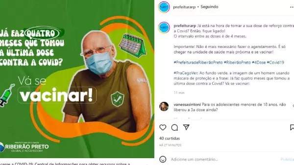 Covid: Prefeitura de Ribeirão muda post após dúvidas sobre vacinação