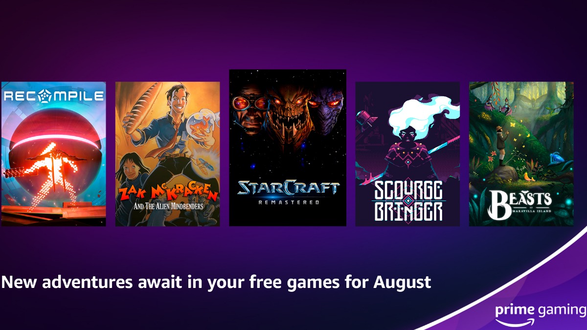 Confira os conteúdos e jogos grátis do  Prime Gaming em setembro