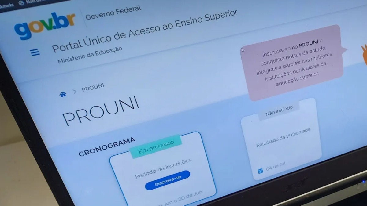 Inscrições para o Prouni do 2º semestre terminam nesta sexta-feira (3)