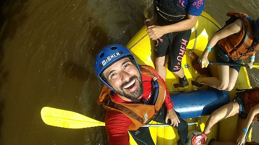 Rafting no rio Jacaré Pepira