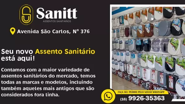 Sanitt assentos sanitários completa 4 anos em São Carlos