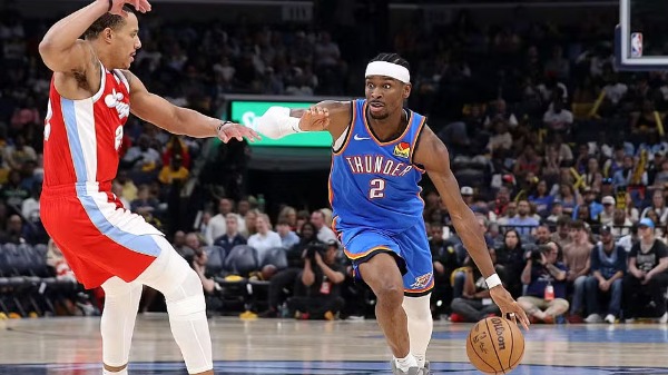 Shai Gilgeous-Alexander foi o maior pontuador diante dos Grizzlies com 38 pontos  Foto: Justin Ford/Getty Images - Foto: Justin Ford/Getty Images