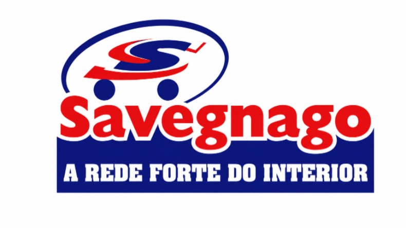 Identidade visual do Savegnago com o slogan 