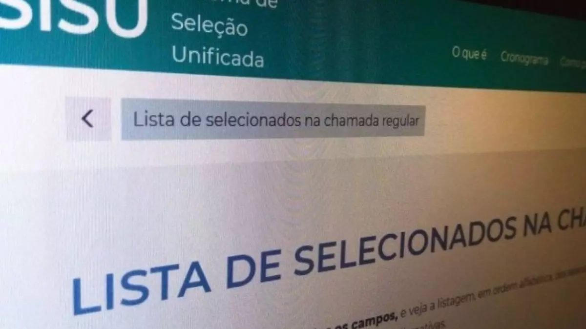 A lista definitiva de aprovados no Sisu 2024 é a que foi divulgada no dia 31/1, quarta-feira